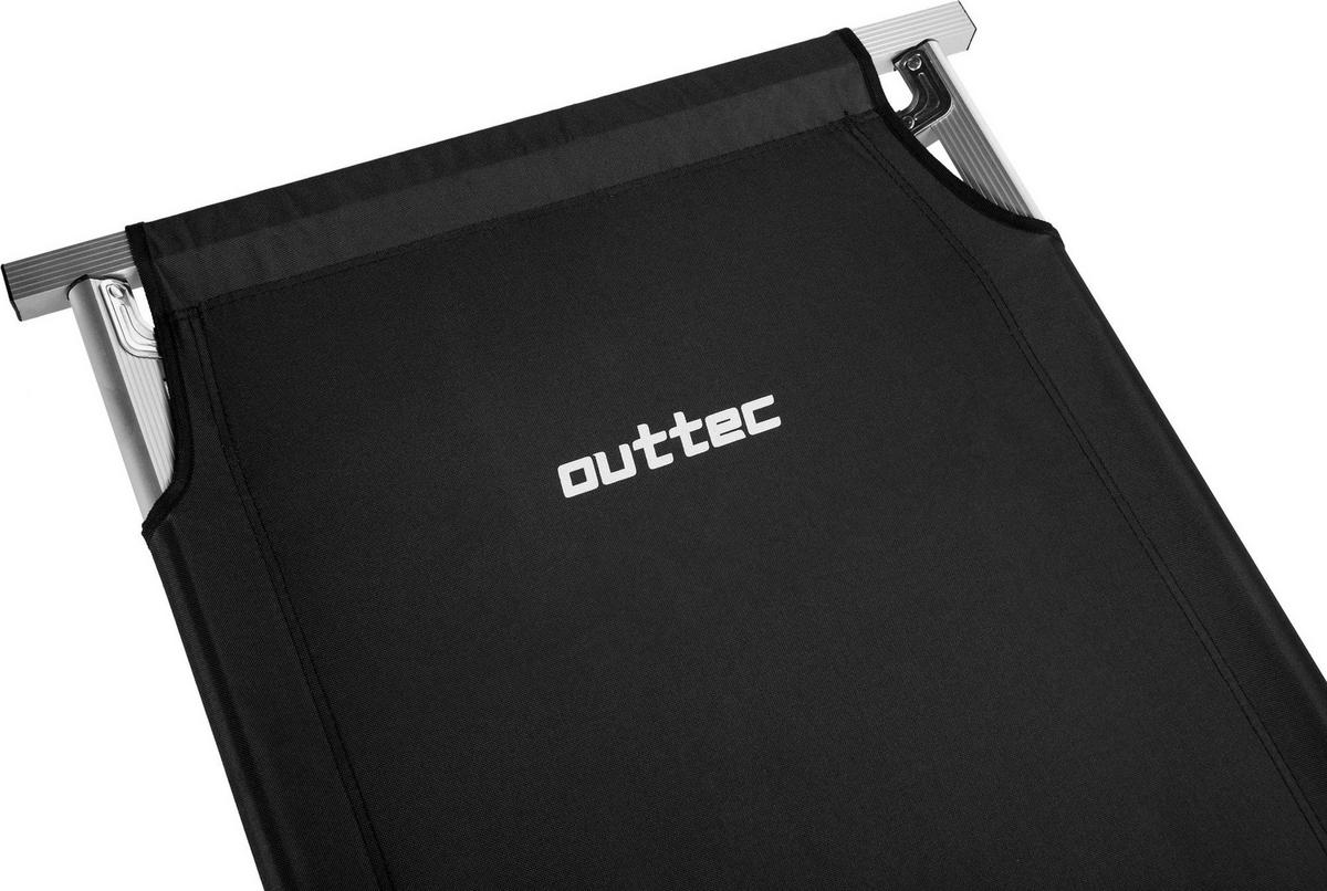 CAMPINGBETT 203/62/45 cm - Schwarz, Metall (62/45/202cm) - Outtec