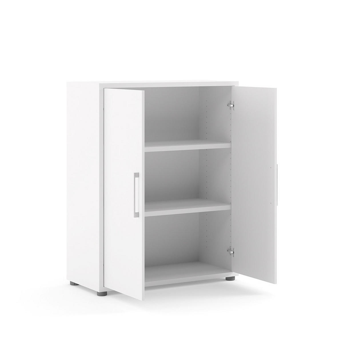 BÜRO-AUFBEWAHRUNG, Prisme, Weiß, Spanplatte foliert, 89 x 40 x 113 cm - Weiß, Holzwerkstoff (89/113/40cm) - ebuy24