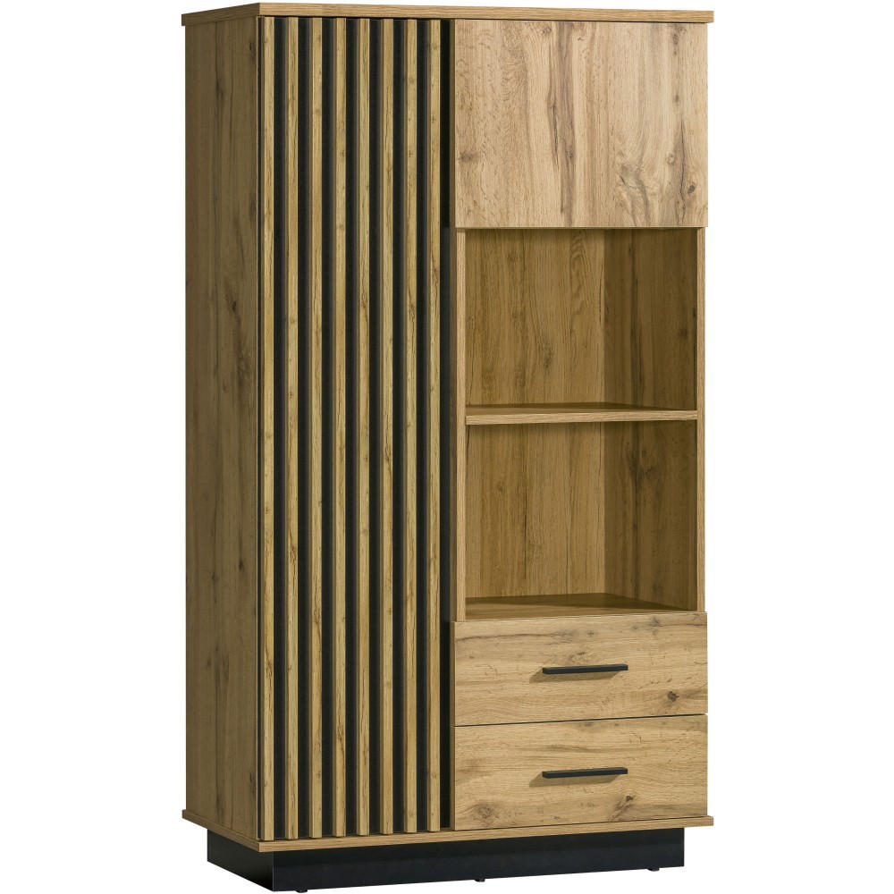 Beautysofa Bücherregal Eiche Wotan 90x159x40 cm