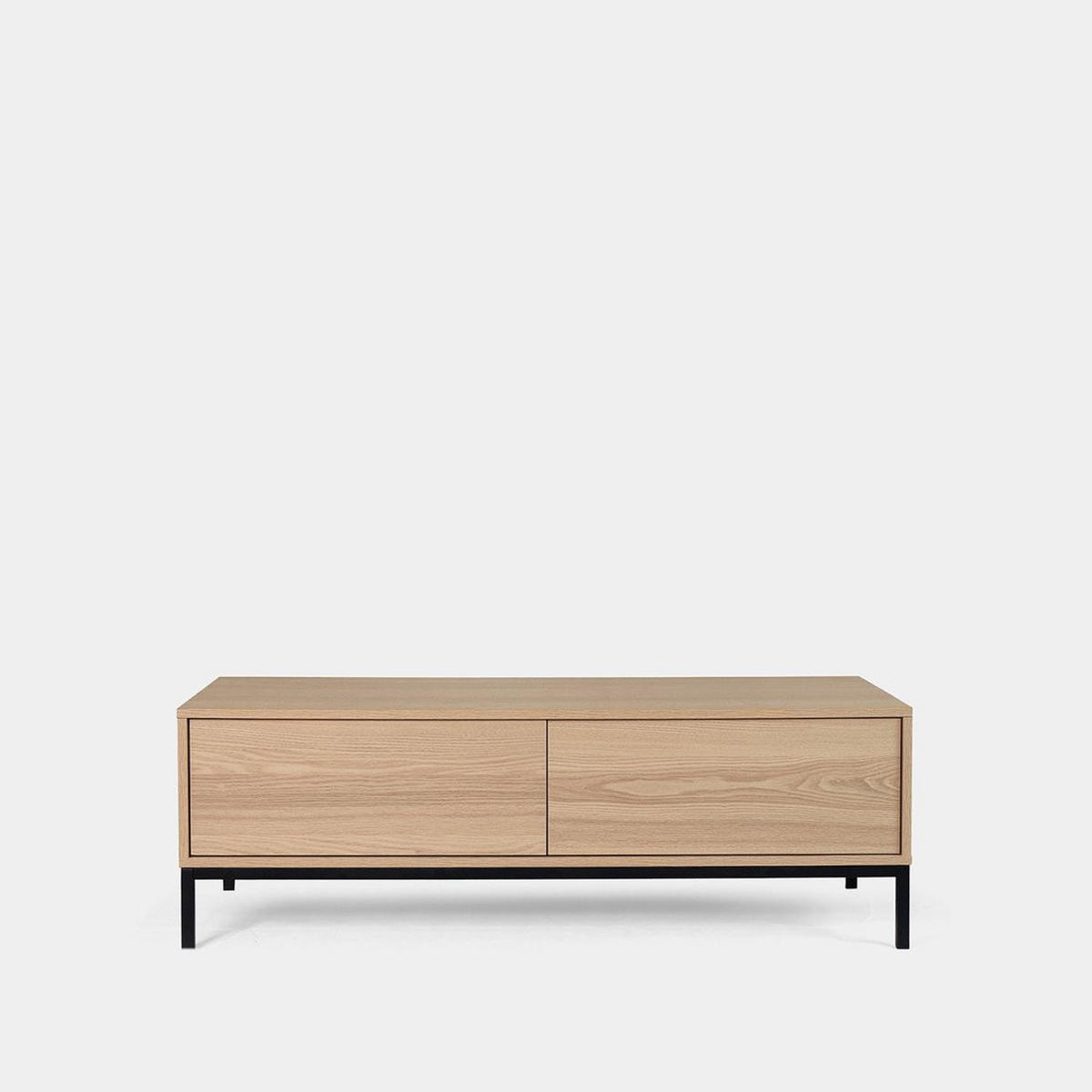 COUCHTISCH FESTER Remi Schwarz 120 cm x 40-55 cm - Schwarz, Holzwerkstoff (60/120/40cm) - Klast Home