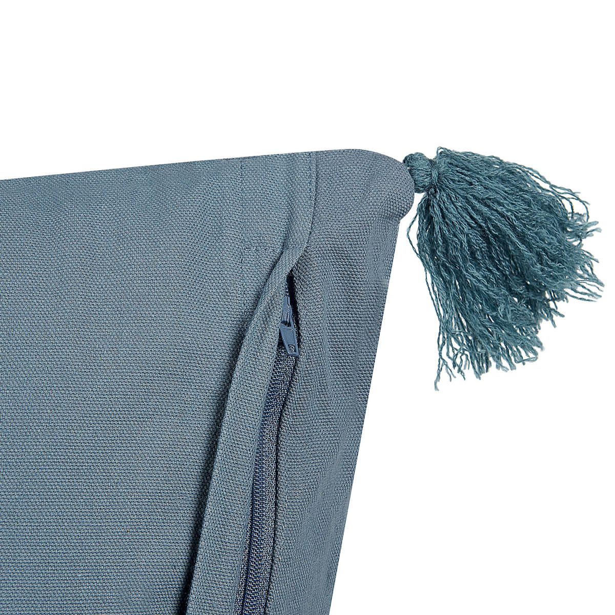 DEKOKISSEN 2er-Set Dunkelblau 45/45 cm Setaria - Dunkelblau, Textil (45/45cm) - Beliani