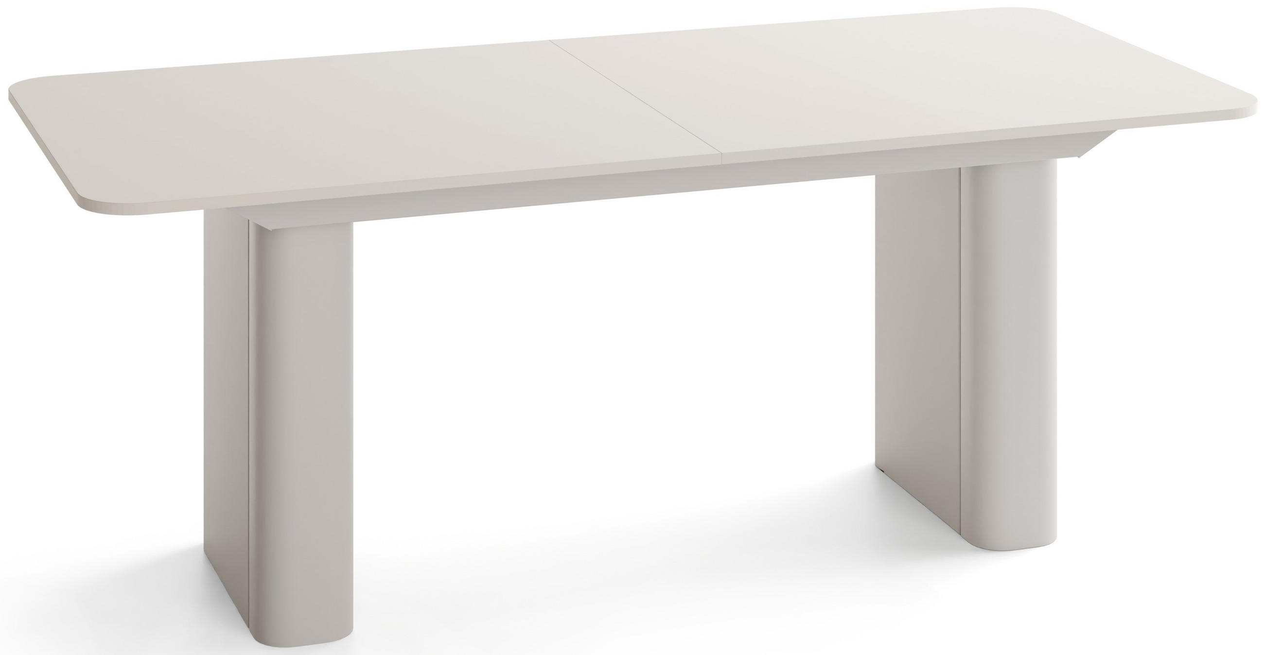ESSTISCH Riven rechteckig ausziehbar verlängerbar mit Butterfly-Auszug, Kaschmir 180-276/90/76 cm - Kaschmir/Beige, Holzwerkstoff/Metall (90/276/76cm) - WFL GROUP