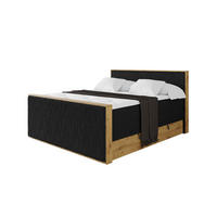 BOXSPRINGBETT LOLLI9 -Z-KING 120x200 - H3/H4 Schwarz - Schwarz, Holzwerkstoff (120/200cm) - ALTDECOR