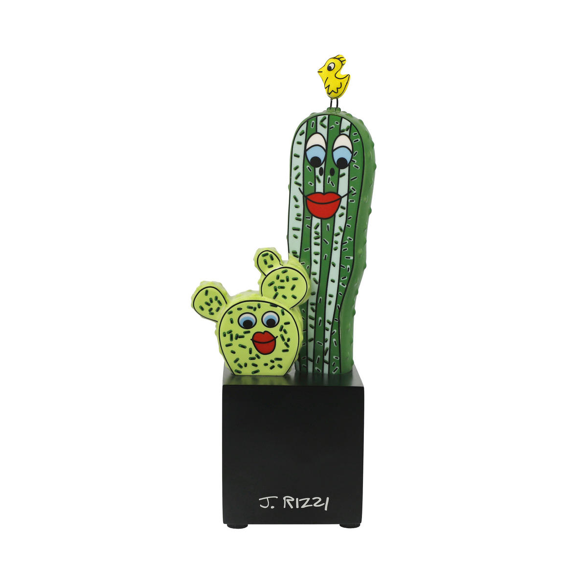 DEKOFIGUR James Rizzi -Prickly Pair, Porzellan, Bunt, 23 cm - Multicolor, Keramik (7/23/8.5cm) - Goebel