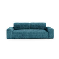 SCHLAFSOFA mit Bettkasten Türkis - Türkis/Schwarz, Holz/Holzwerkstoff (260/70/102cm) - Furnisell