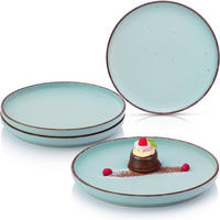DESSERTTELLER BOMBAY BREEZE - 4 teilig aus Steingut - Hellblau, Stein (20.5cm) - Sänger