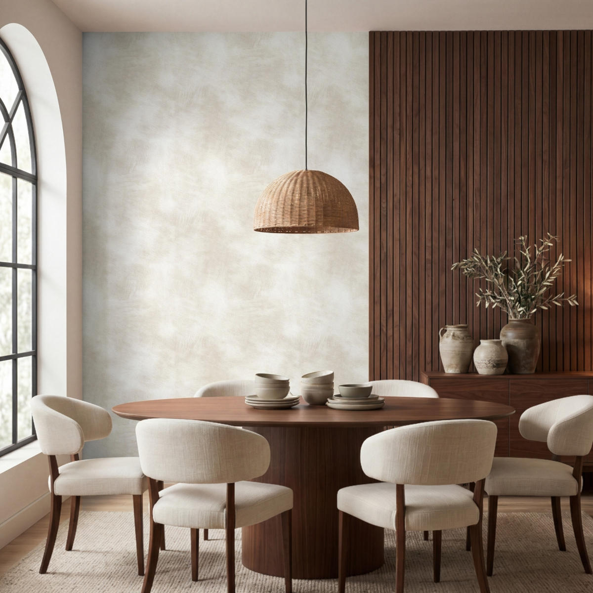 TAPETE - Dezent - Textur - Beige - 180x280 cm - Creme, Papier (180/280cm) - OnlyWow