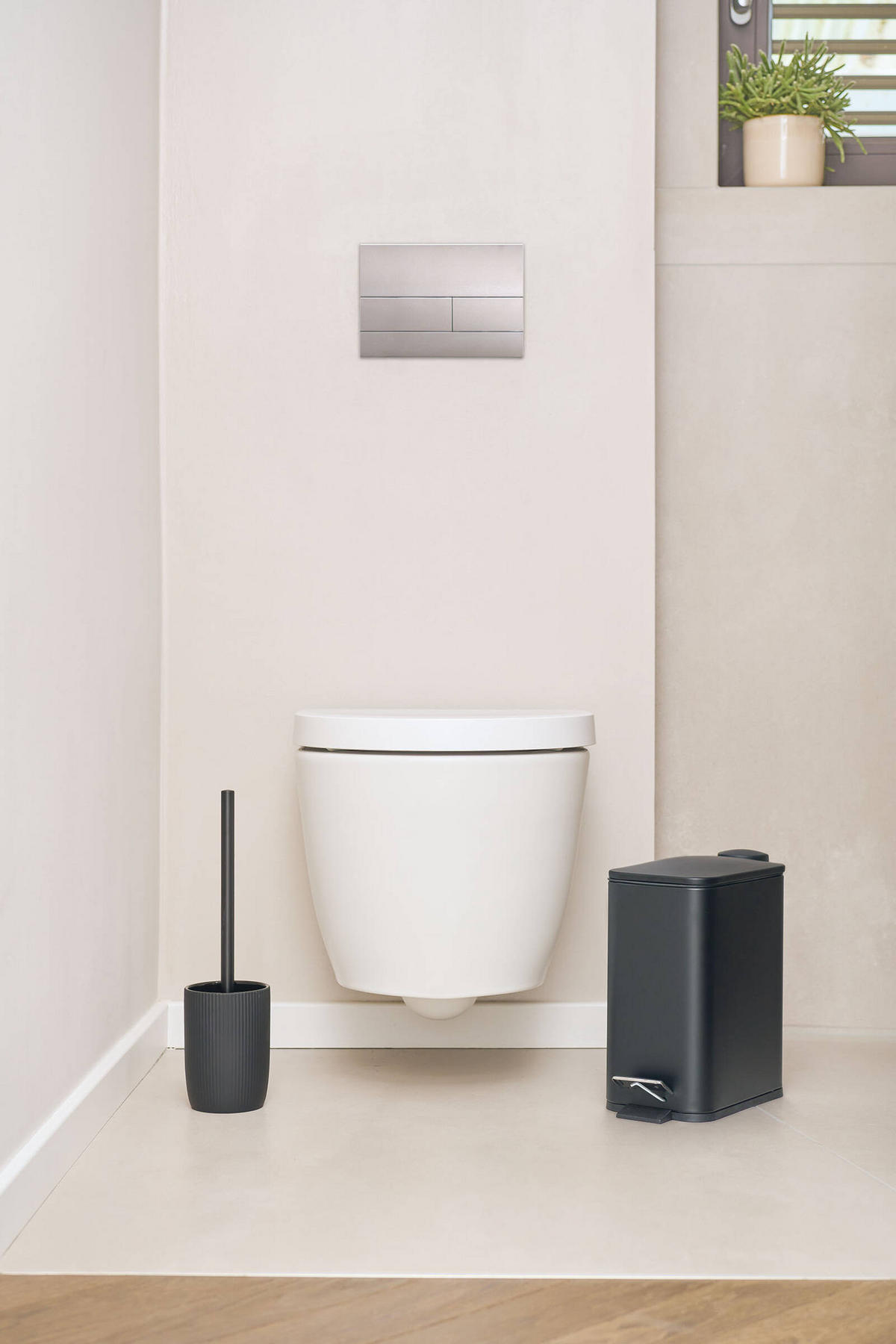 WC-BÜRSTE Keramik 10 cm - Schwarz, Keramik (10/37.5/10cm)