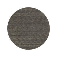 TEPPICH Runder Wolltepich Jamal Grau - Grau, Textil (200/1cm) - KUNSTLOFT