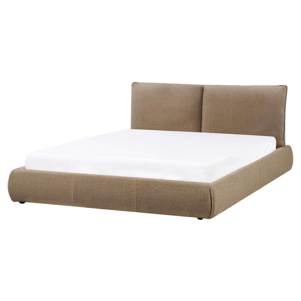 POLSTERBETT mit Lattenrost 160x200 cm Beige Vinay - Taupe, Textil (160/200cm) - Beliani