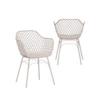 GARTENSTUHL Stal Beige 59 cm x 72 cm 2er-Set - Beige, Kunststoff (59/72/56cm) - Klast Home