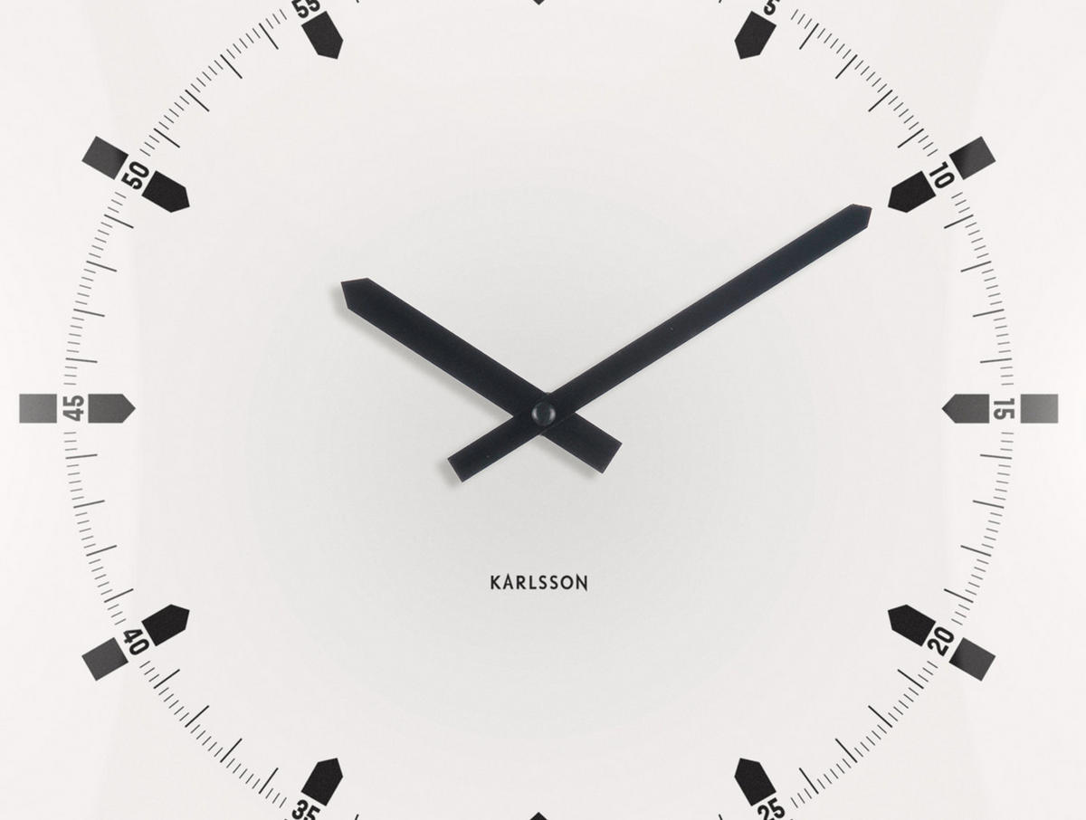 WANDUHR Sucinto Dome Weiß 4.5/35/35 cm - Weiß, Kunststoff (35/35/4.5cm) - Karlsson