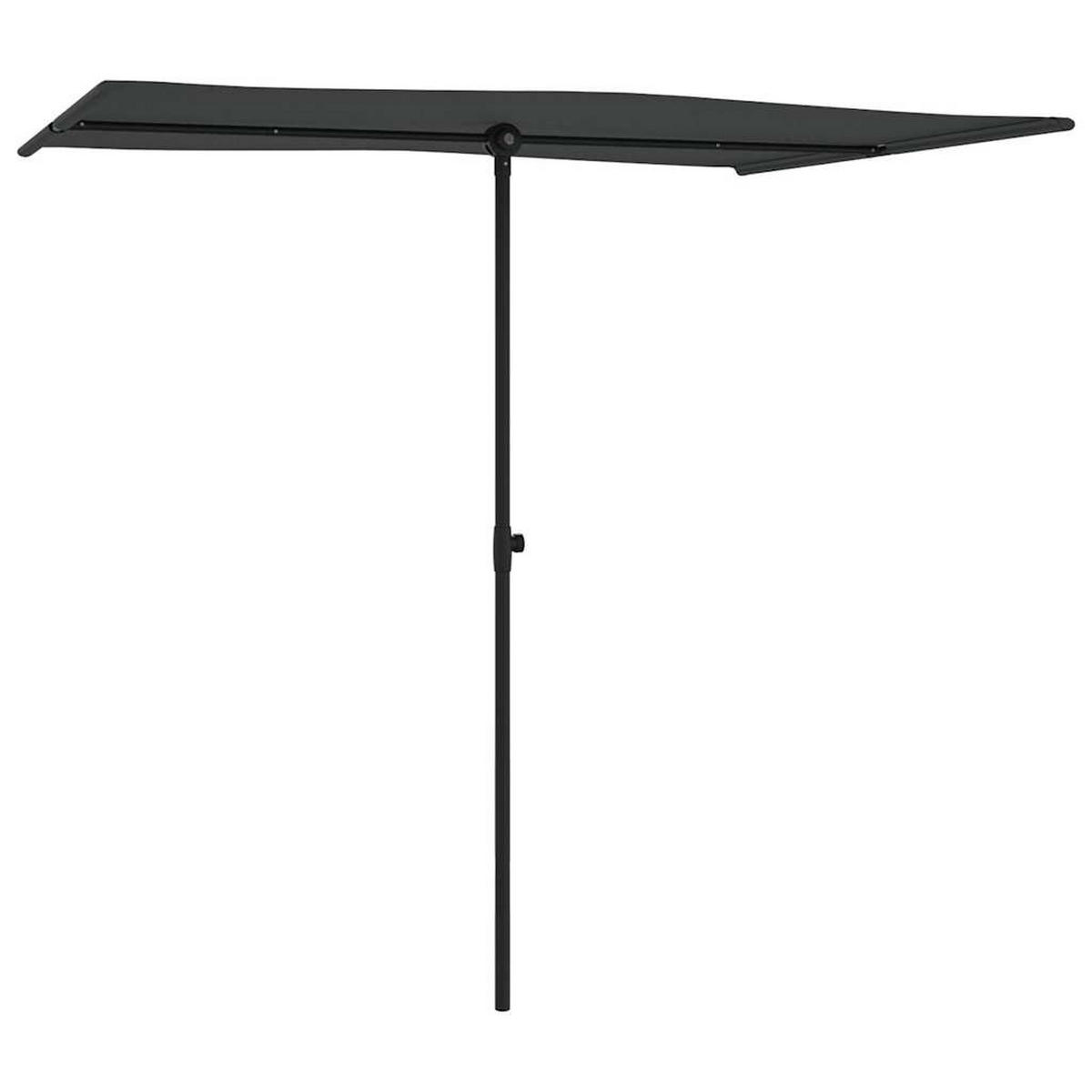 SONNENSCHIRM Mit Aluminium-Mast 2/1.5 M Anthrazit - Anthrazit, Textil (200/150cm) - vidaXL