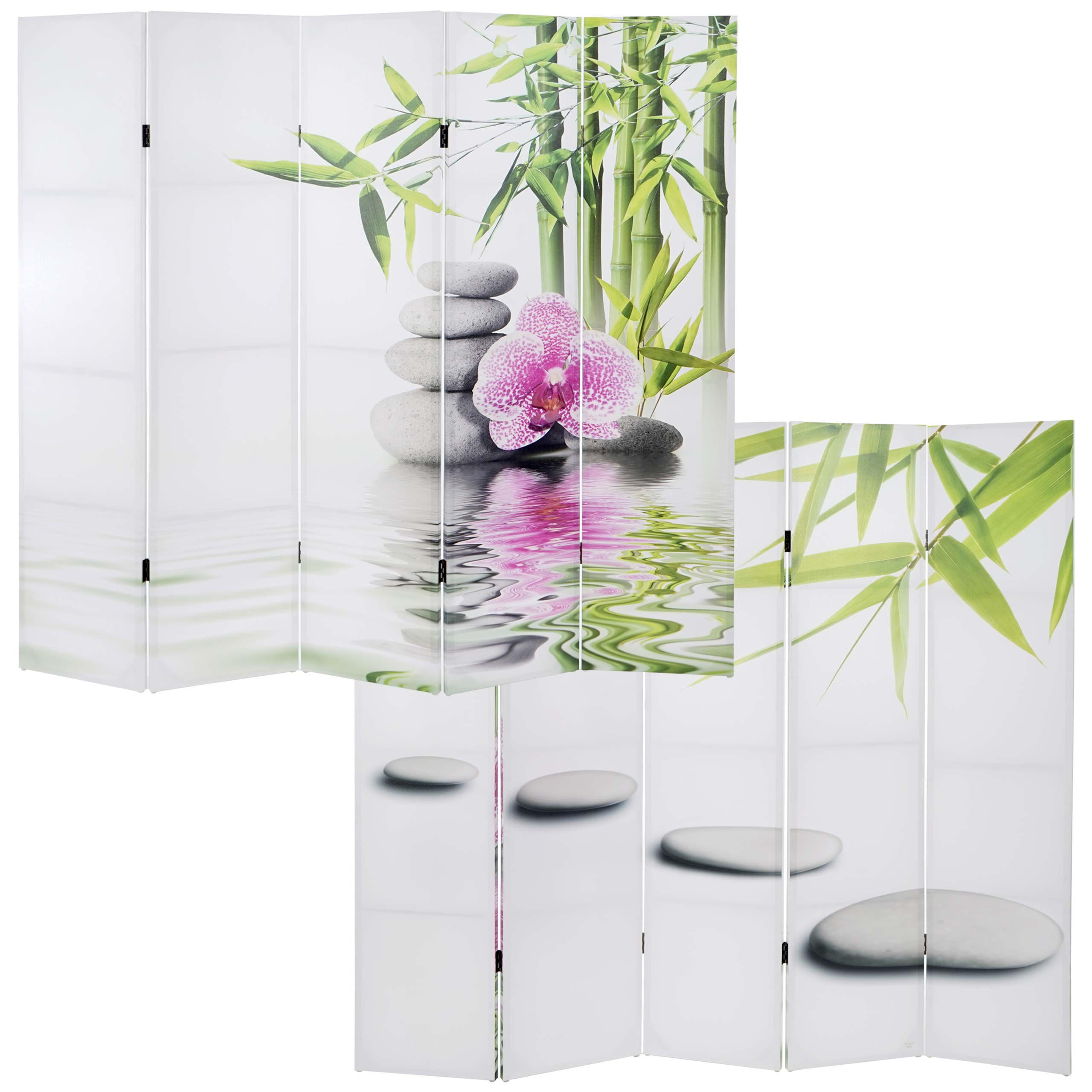 FOTO-PARAVENT Weiß, Altrosa - Altrosa/Weiß, Holz (200/180/2cm) - MCW