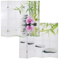 FOTO-PARAVENT Weiß, Altrosa - Altrosa/Weiß, Holz (200/180/2cm) - MCW