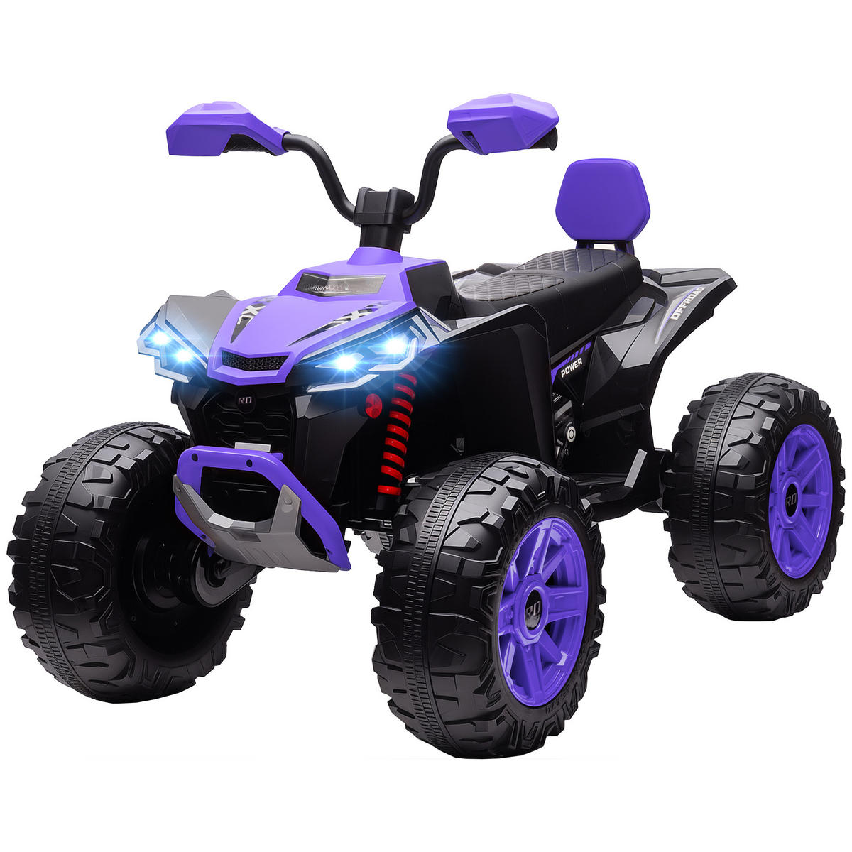 KINDER-ELEKTRO-QUAD DE-06170 24V Zweisitzer mit MP3 und Scheinwerfer Blau - Violett, Kunststoff/Metall (109/68.5/76cm) - ComfortXL