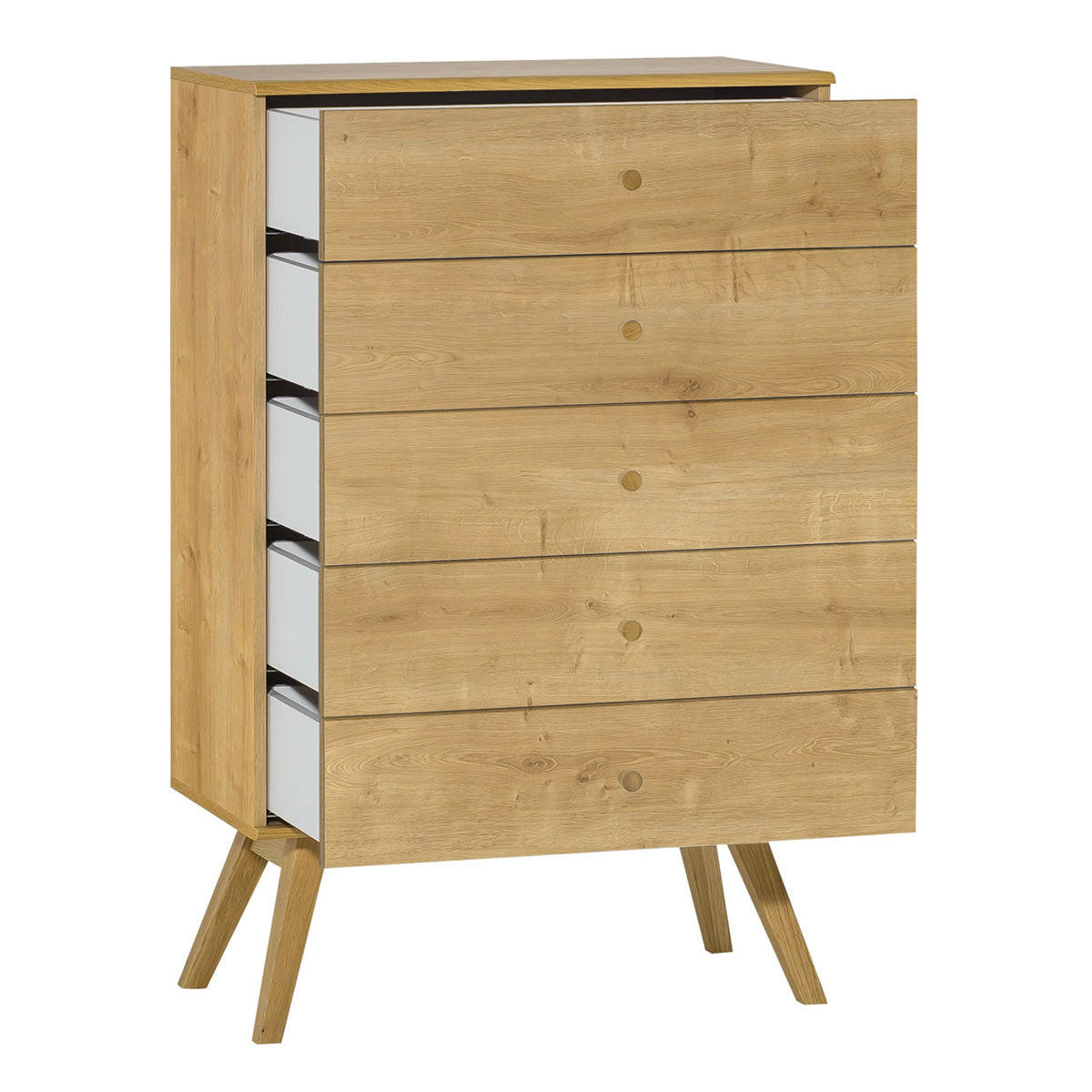 KOMODA Drevo - hnedá, kompozitné drevo (75/117/40cm) - Petits-meubles
