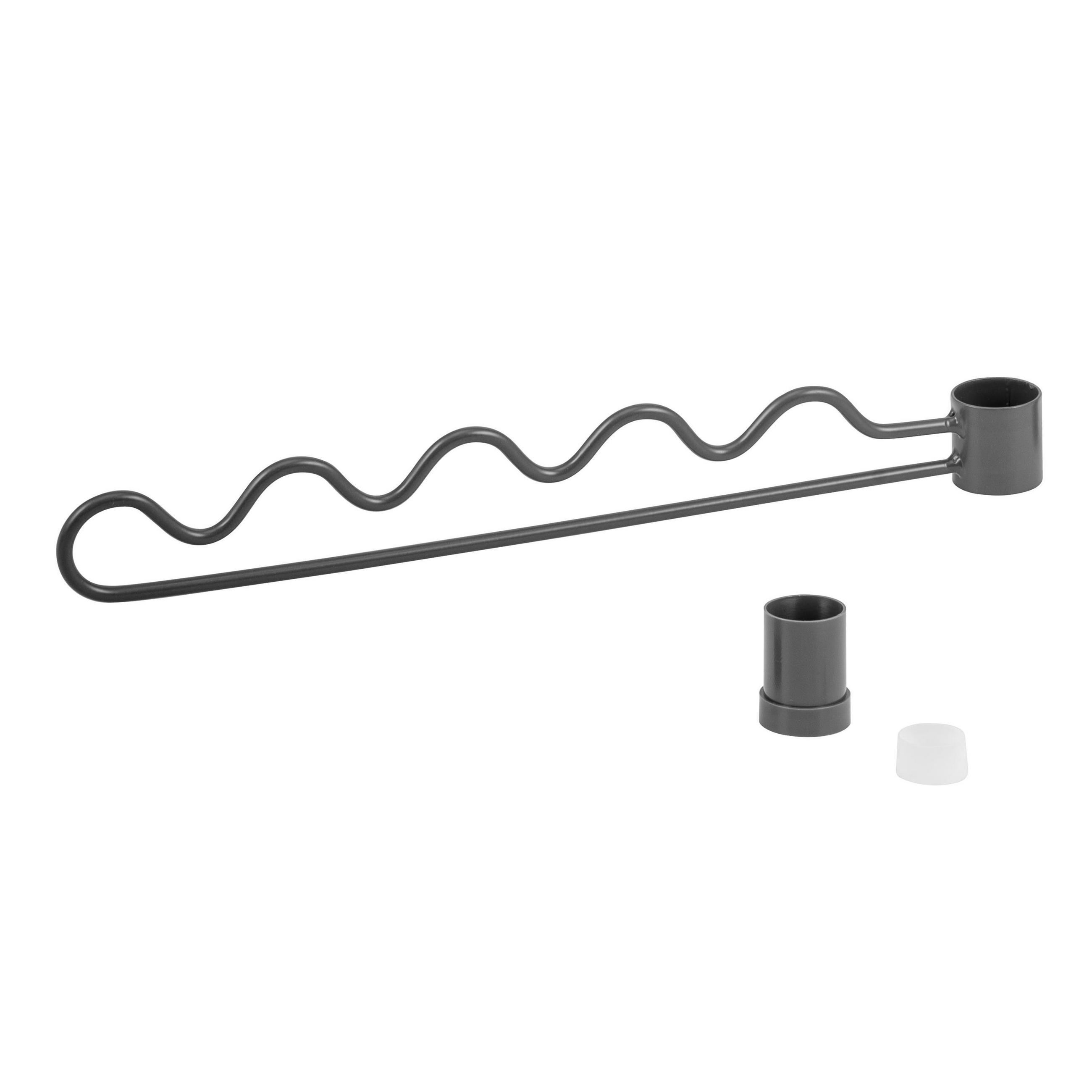 ZUSATZ-RANKHILFE, Metall, grau - Grau, Metall (4/3/30cm) - bremermann