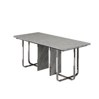 ESSTISCH 180/80/75 cm mit Metallbeinen DE-39814 Grau - Grau, Holzwerkstoff (80/180/75cm) - ComfortXL