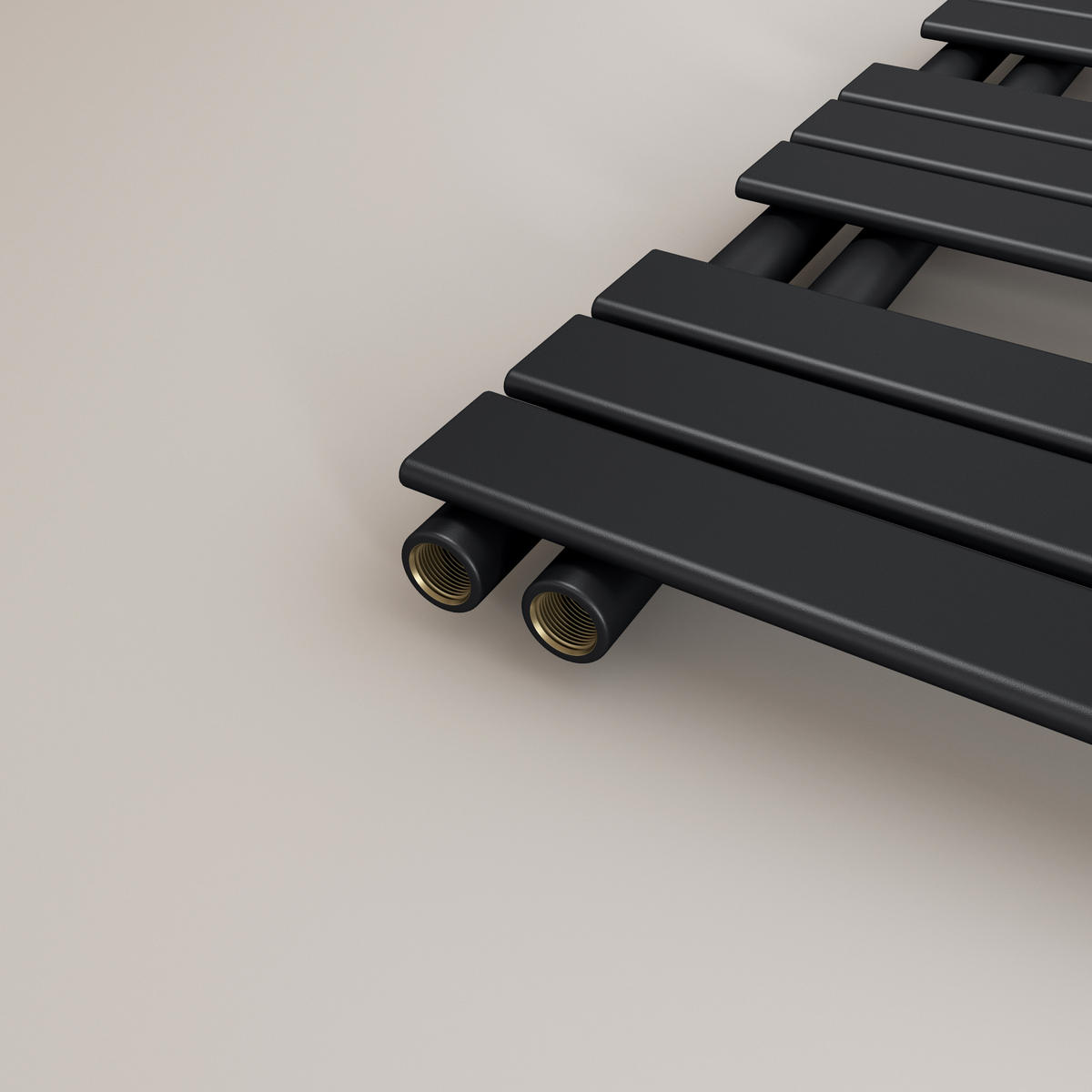 HEIZKÖRPER wasserführend Schwarz 159,9/60/5,9 cm - Schwarz, Metall (60/159.9/5.9cm) - EMKE