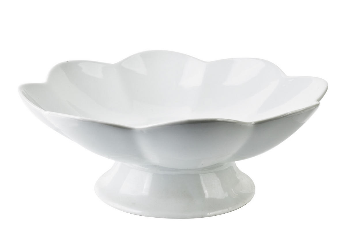 SERVIERSCHALE Basic Weiß 24.5/24.5/9 cm Keramik - Weiß, Keramik (24.5/9/24.5cm) - Mondex