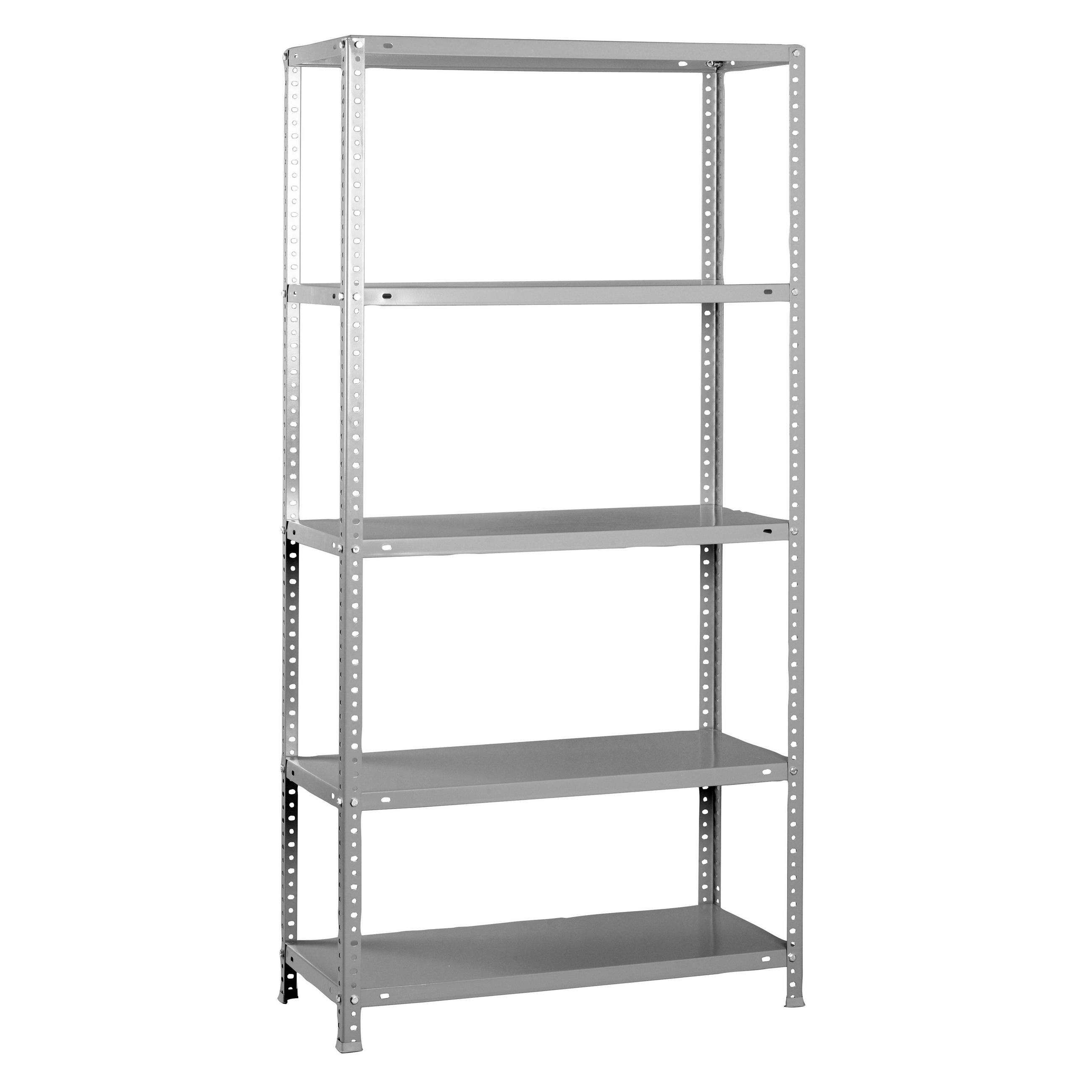 SCHRAUBREGAL PANDA TALL | HxBxT 200x110x30cm | 5 Fachböden | Fachlast 90kg | Grau - Grau, Metall (110/200/30cm) - PROREGAL