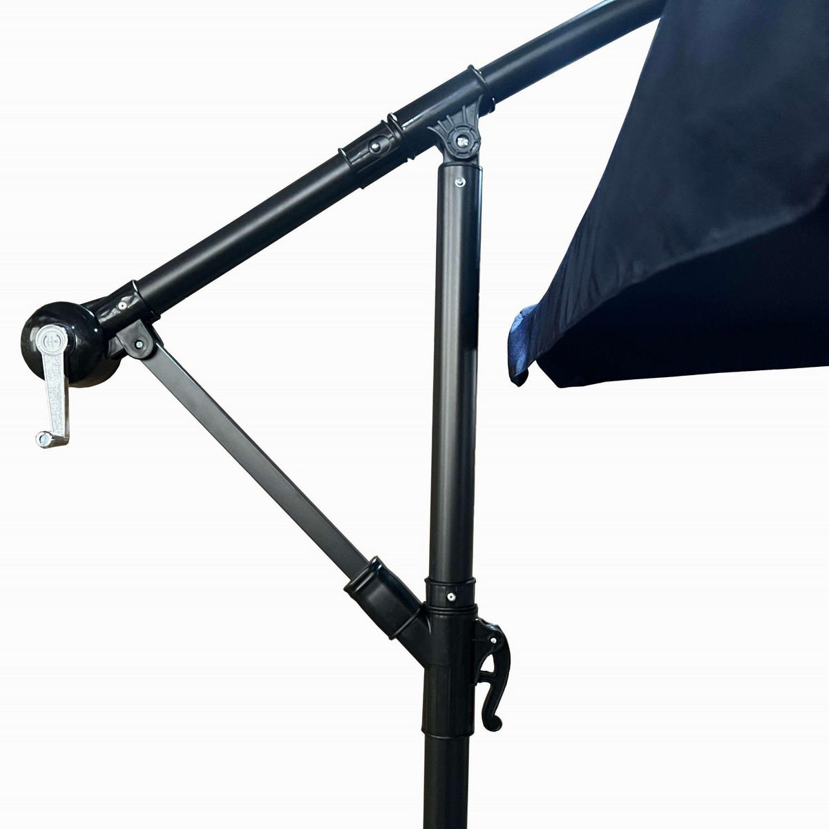 SONNENSCHRIM Marine 245/300 cm - Schwarz/Dunkelblau, Metall (300/300cm) - Akord