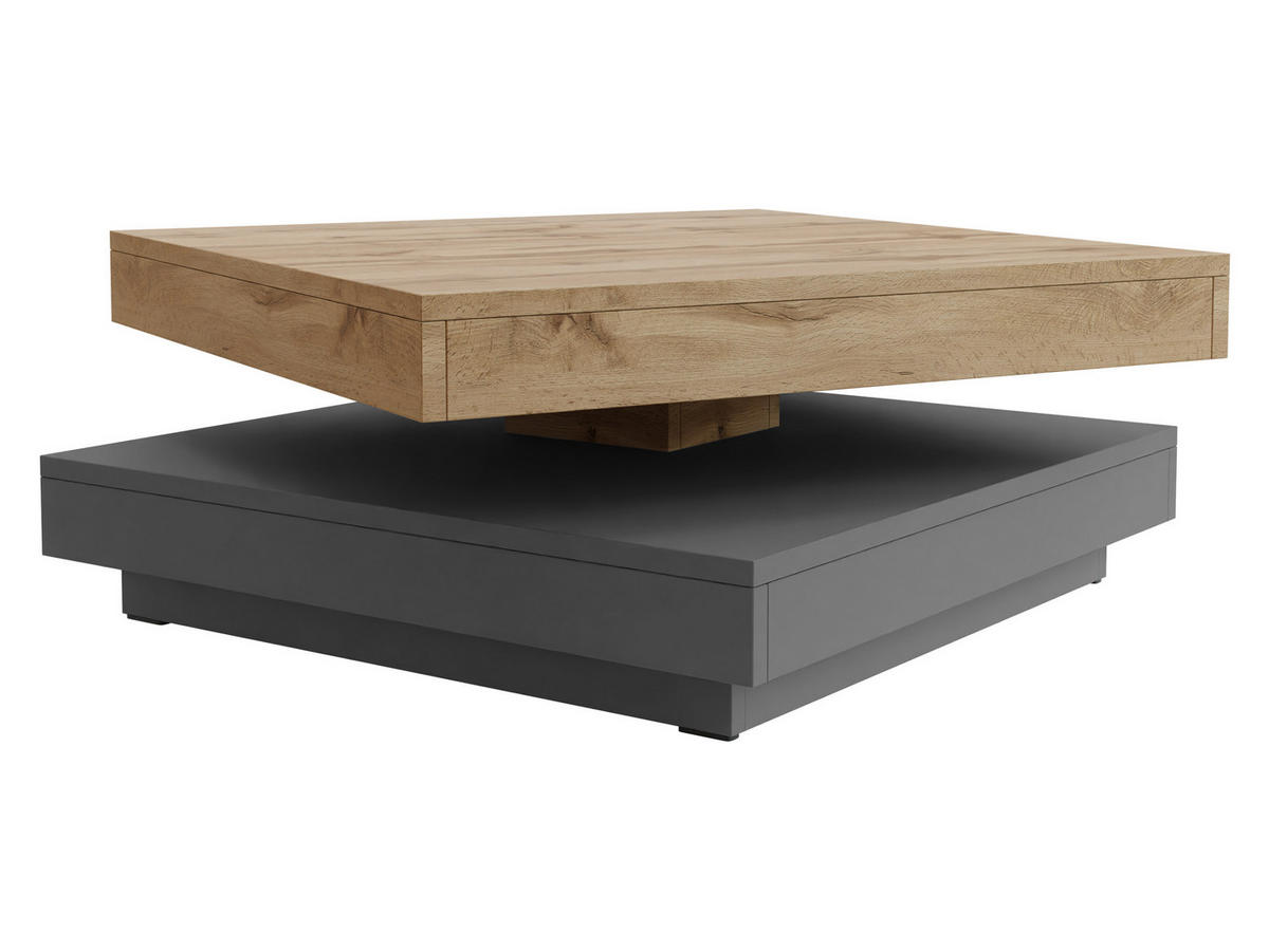 COUCHTISCH Nenani - Graphitfarben, Holzwerkstoff (70/70/34cm) - MIRJAN24