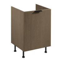SPÜLENUNTERSCHRANK mit Sortiereinsatz D60ZS AX – Sorento Dunkle Eiche – Dunkle Eiche - Dunkelbraun, Holzwerkstoff (60/87/52cm) - ROYAL24_MARKT