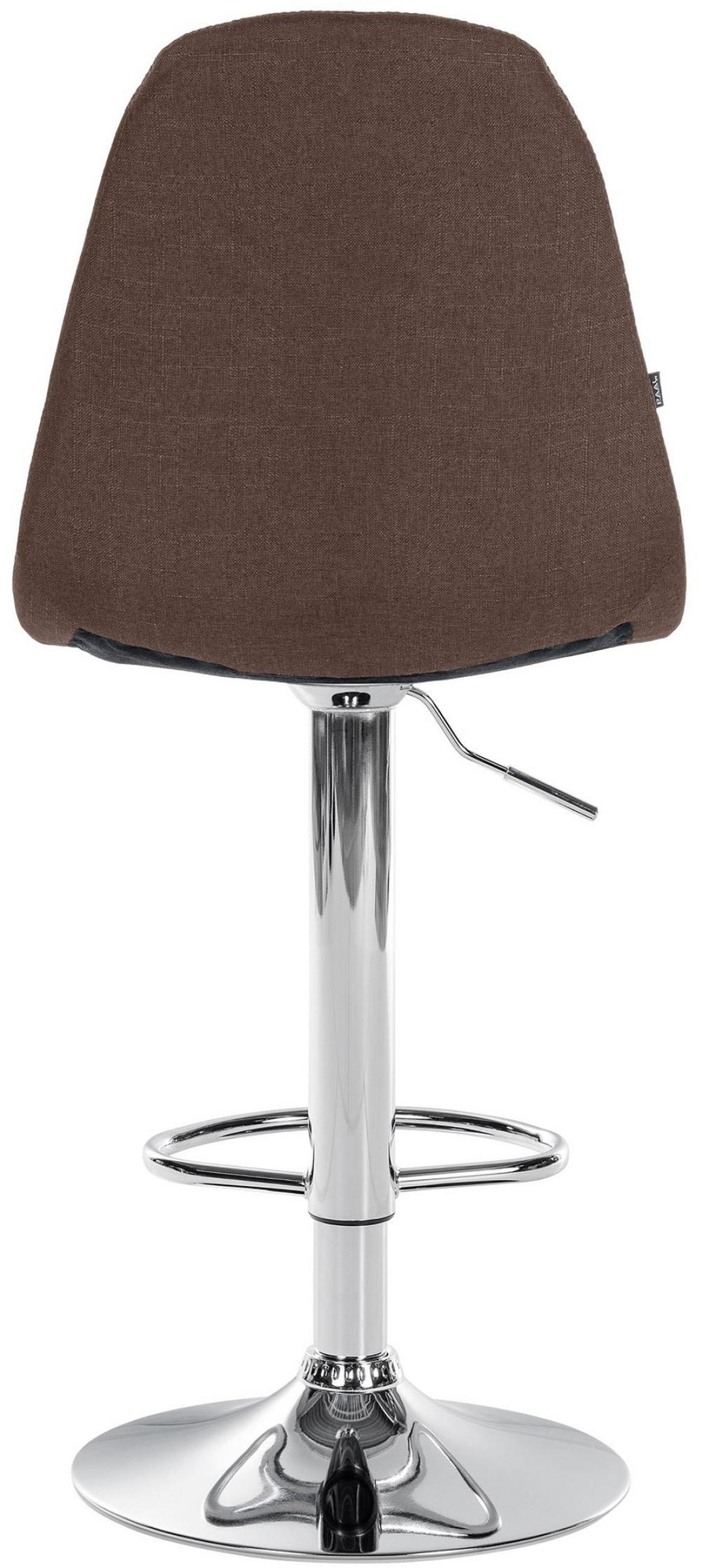 BARHOCKER Metall braun - Braun, Textil/Metall (47/99/56cm) - CLP