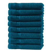 HANDTUCH 50x100 cm Frottier Handtücher im 8er Set aus 100% Baumwolle, Petrol 500g/m2 - Petrol, Textil (50/100cm) - Carpe Sonno