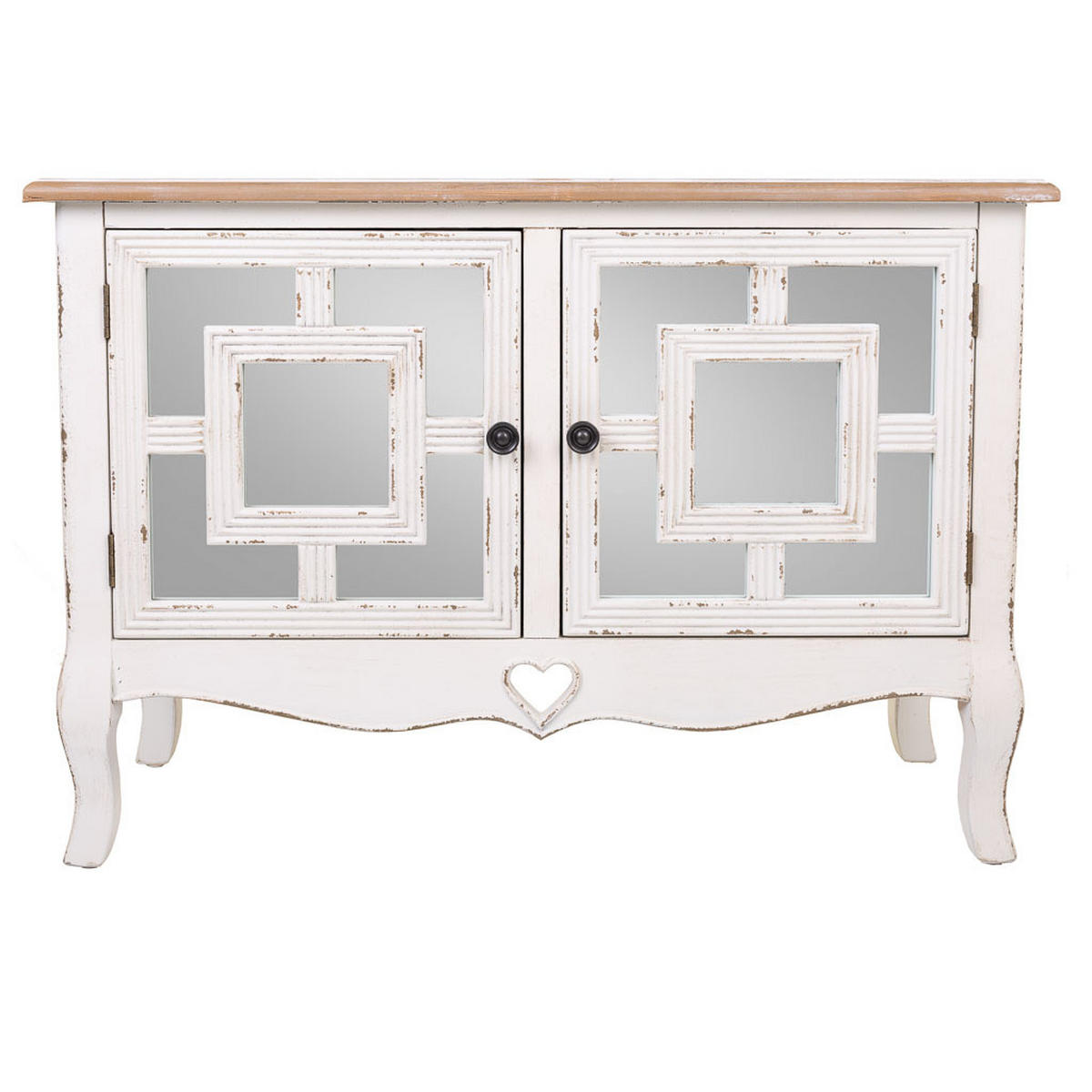 BUFFET 83x36x57 cm - Weiß, Holz (83/56.5/36cm) - Wanderlust