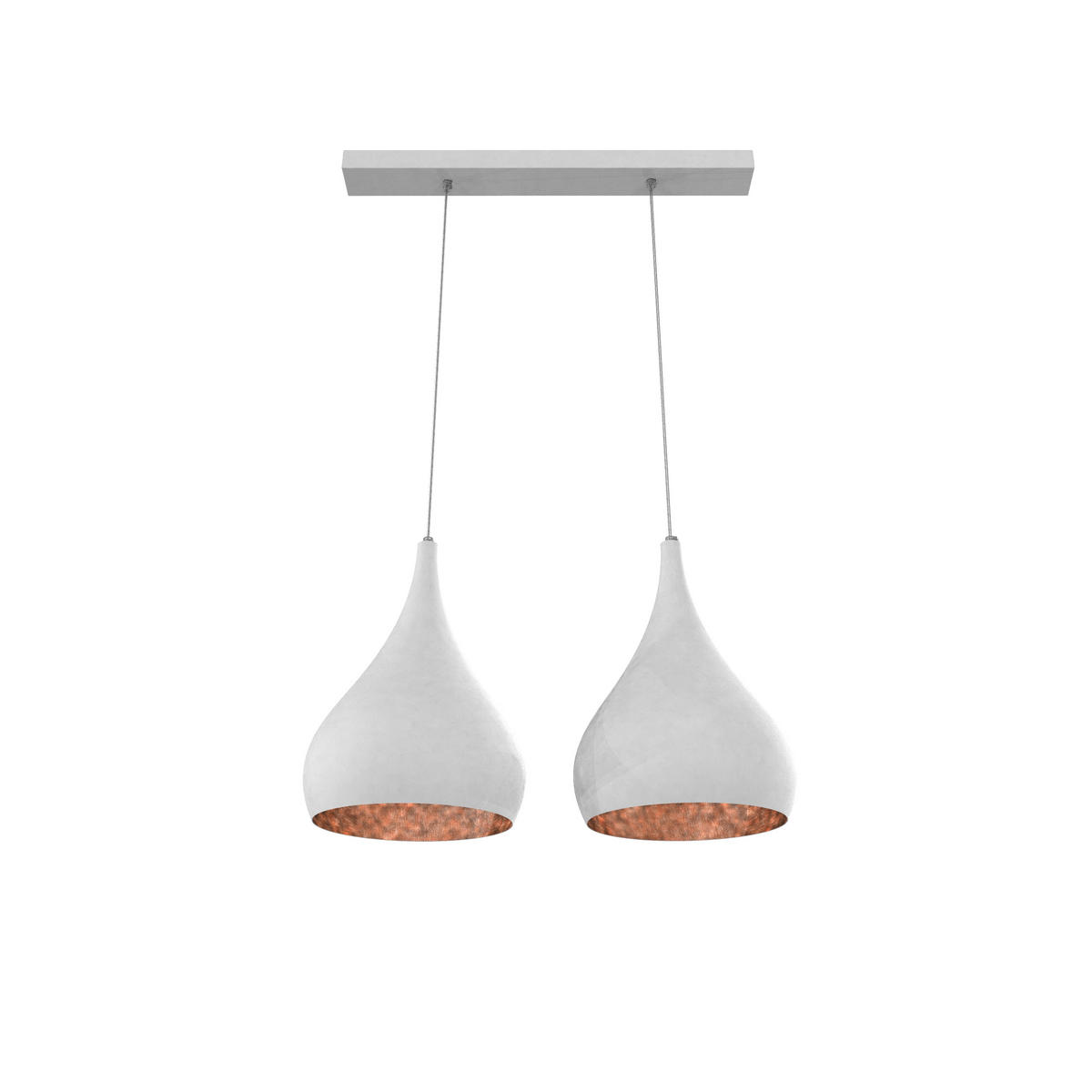 HÄNGELEUCHTE - Kupferfarben, Metall (55/25/55cm) - Lumicom