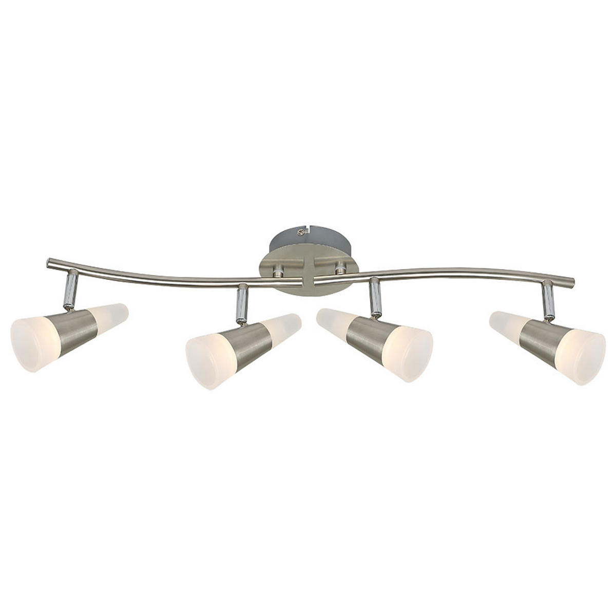 LED DECKENLEUCHTE Friso Silber matt - Silberfarben, Metall (62/17/16cm) - Globo Lighting