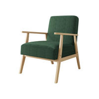 FOTOLIU Retro Reiat - verde/culoare naturală, material textil/lemn (59/76/67cm) - MIRJAN24