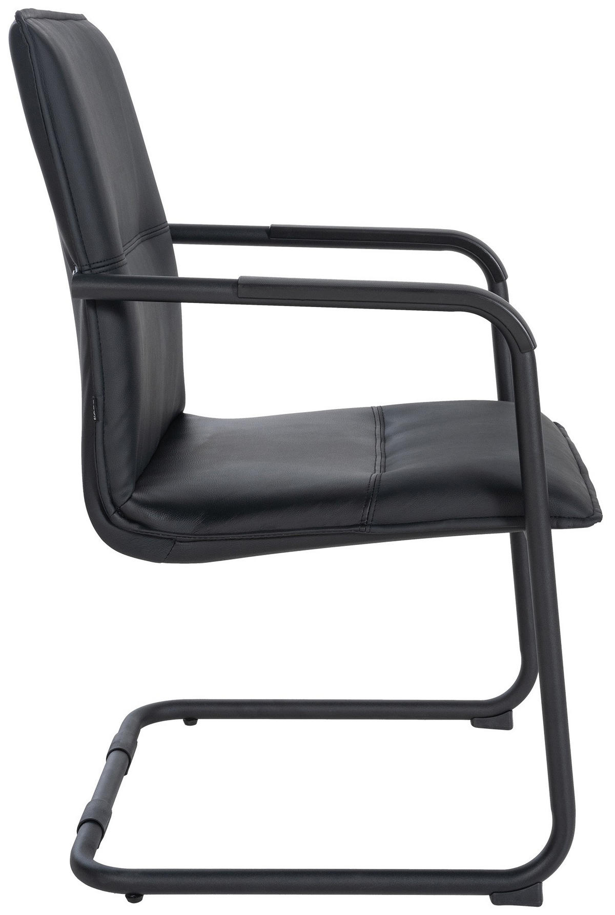 SCHWINGSTUHL Lederlook Schwarz/Schwarz - Schwarz, Textil/Metall (56/92/60cm) - CLP