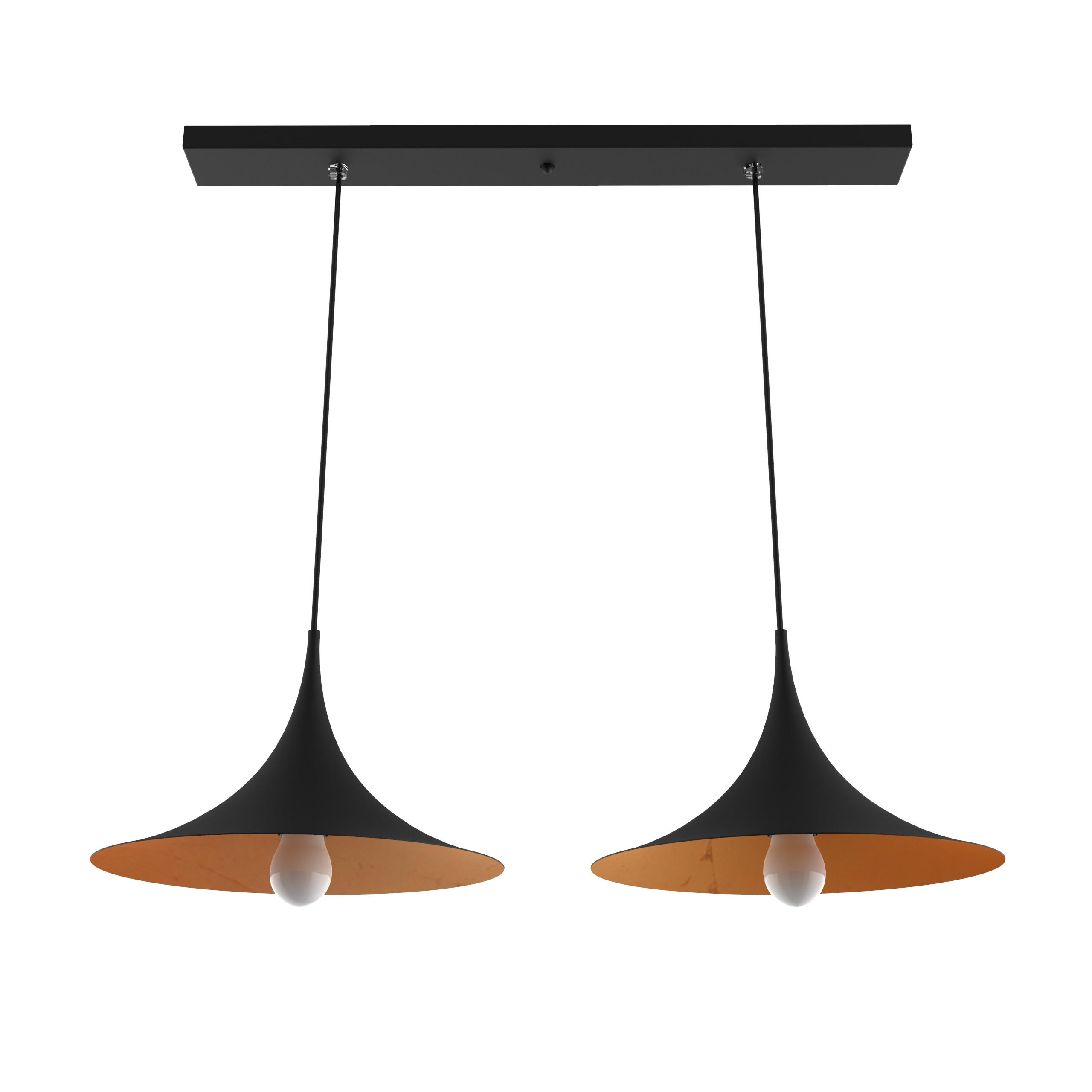 HÄNGELEUCHTE - Kupferfarben, Metall (33/70/16cm) - Lumicom