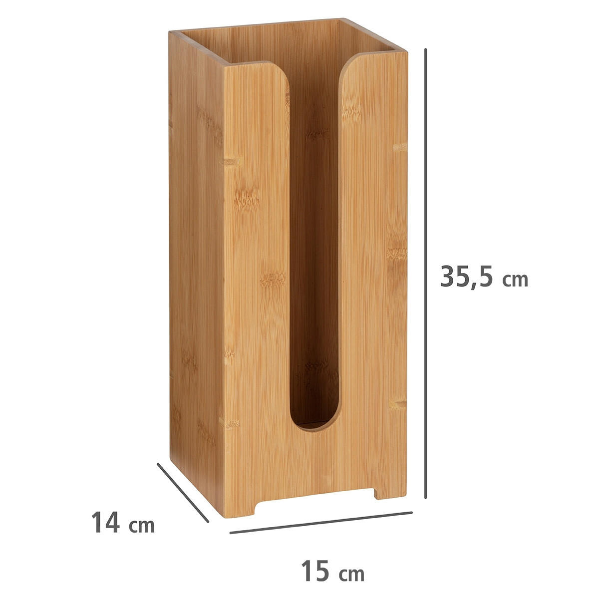 ERSATZROLLENHALTER für Toilettenpapier Bambusa 14/15/35,5 cm - Braun, Naturmaterialen (15/35.5/14cm) - Wenko