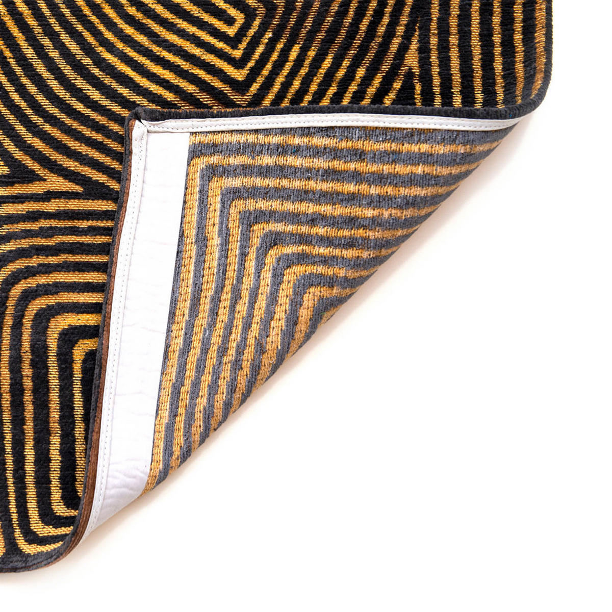 TEPPICH Black Gold Meditation 80/250 cm - Braun, Textil (80/250cm) - Louis De Poortere