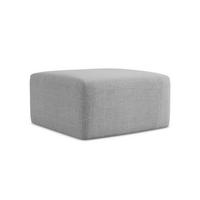 POUF Strukturstoff Grau - Hellgrau/Schwarz, Holzwerkstoff/Kunststoff (75/37/75cm) - Makamii
