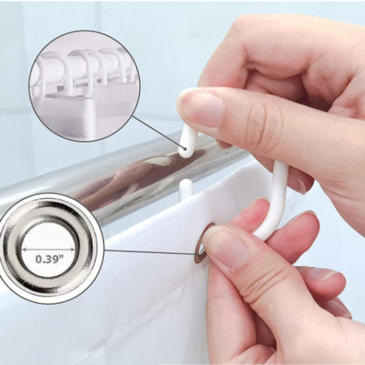 DUSCHVORHANG Wasserdicht 180 x 180 cm - Grün, Textil (25/25cm) - Kaket