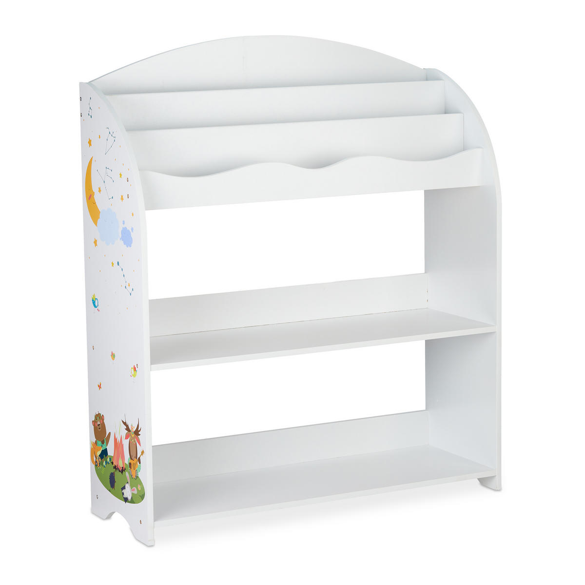 KINDERREGAL - Multicolor, Holzwerkstoff/Kunststoff (82.5/98/30cm) - Relaxdays