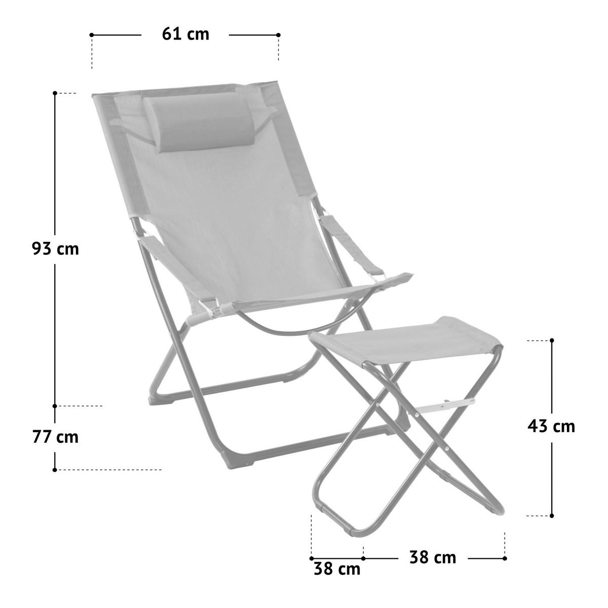 RELAXSESSEL Tomra Taupe - Taupe, Metall (61/93/77cm) - SVITA
