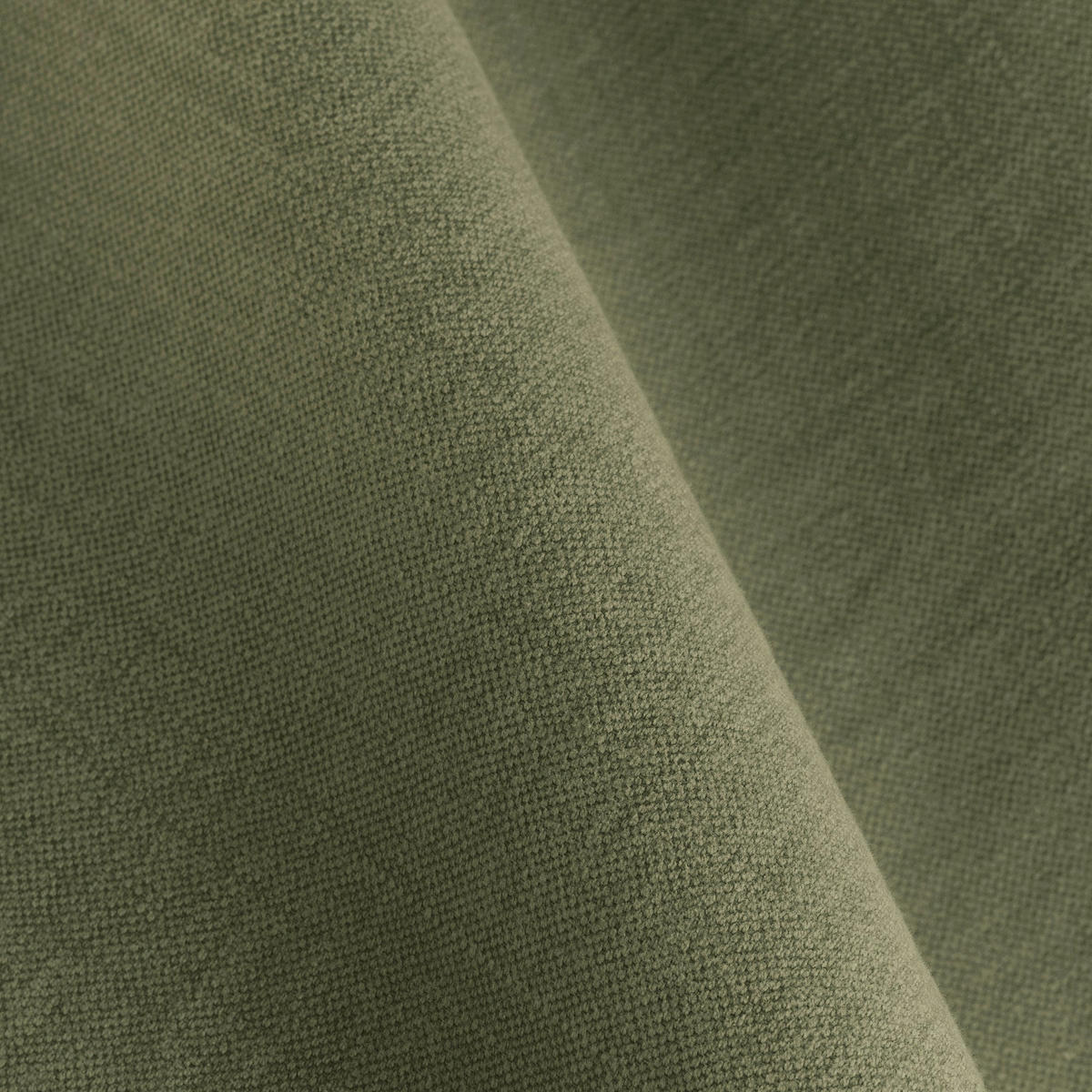 SOFA 3-SITZER Leinen und Baumwolle Khakigrün 206cm - Olivgrün/Grün, Textil (206/93/89cm) - Sia Home