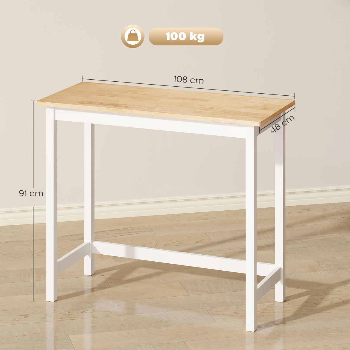 BARTISCH Eichefarben 108.0/48.0/91.0cm - Eichefarben, Holz (108/48/91cm)
