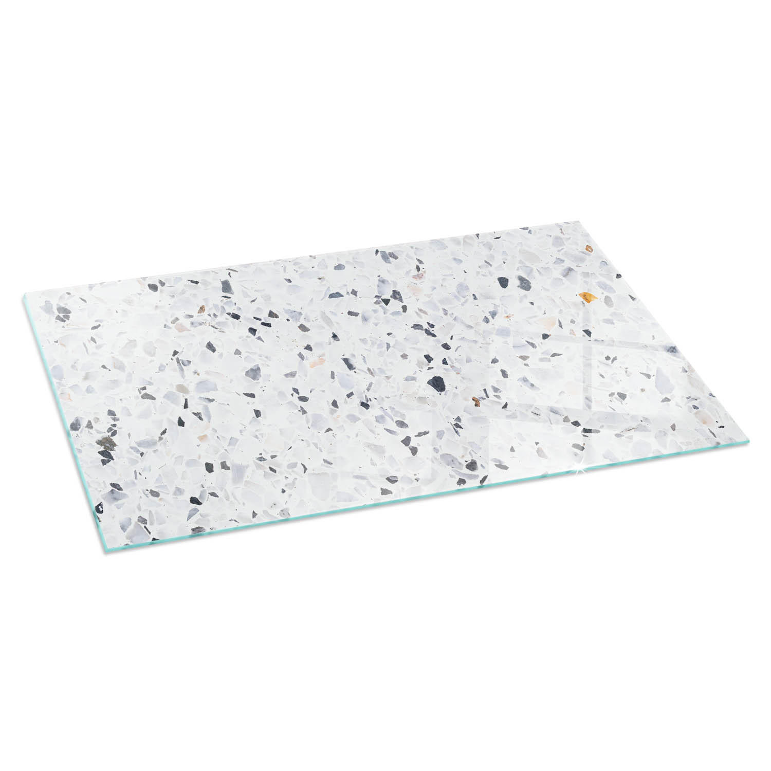 GLASPLATTE für Kamin 100x50 cm Weiß - Weiß, Glas (100/50/0.4cm) - ArtPrintCave