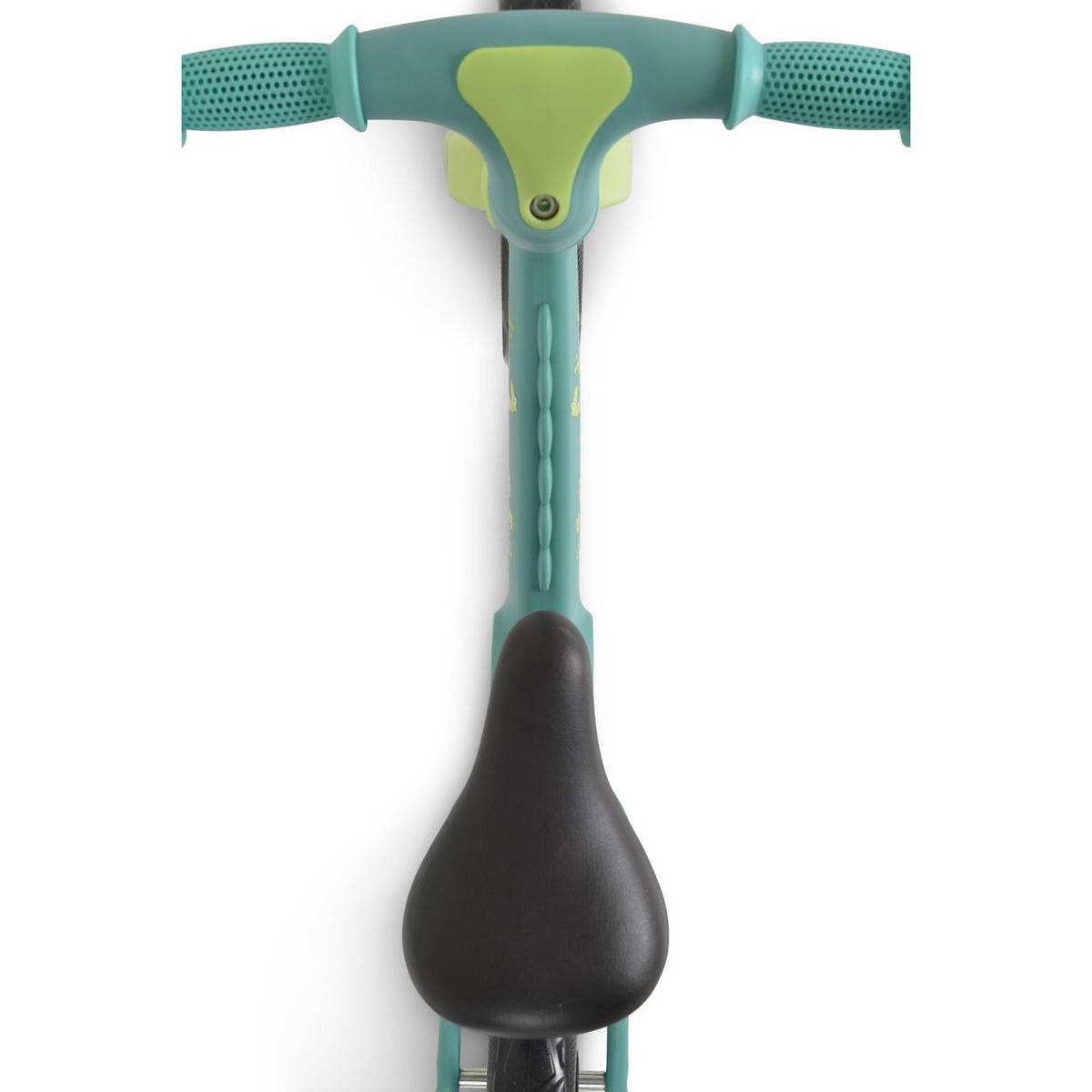 LAUFRAD Dino 12 Zoll grün Sattel einstellbar, klappbare Fußstütze - Grün, Kunststoff (80/33/52cm)