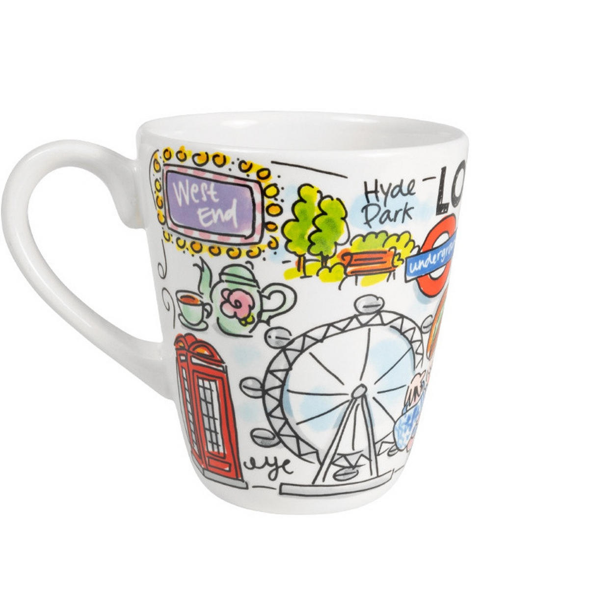 BECHER Blond City Icon London in Bunt - 350 ml - Multicolor, Keramik (0.35L) - Blond Amsterdam