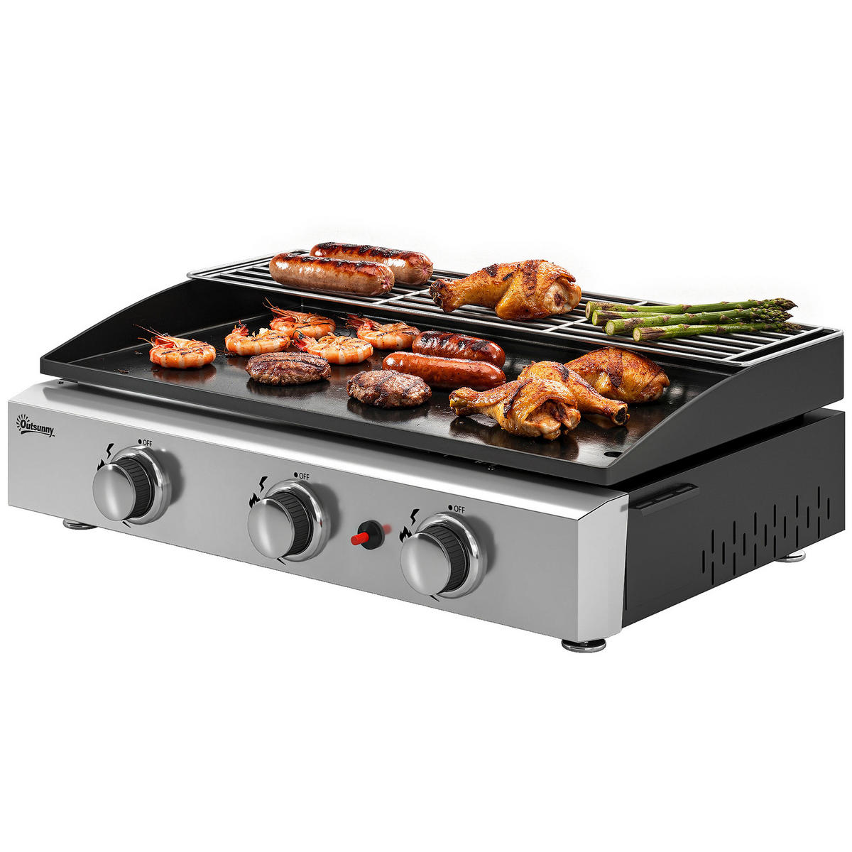 PLANCHA DE-18622 Schwarz - Schwarz, Metall (44/21/62cm) - ComfortXL