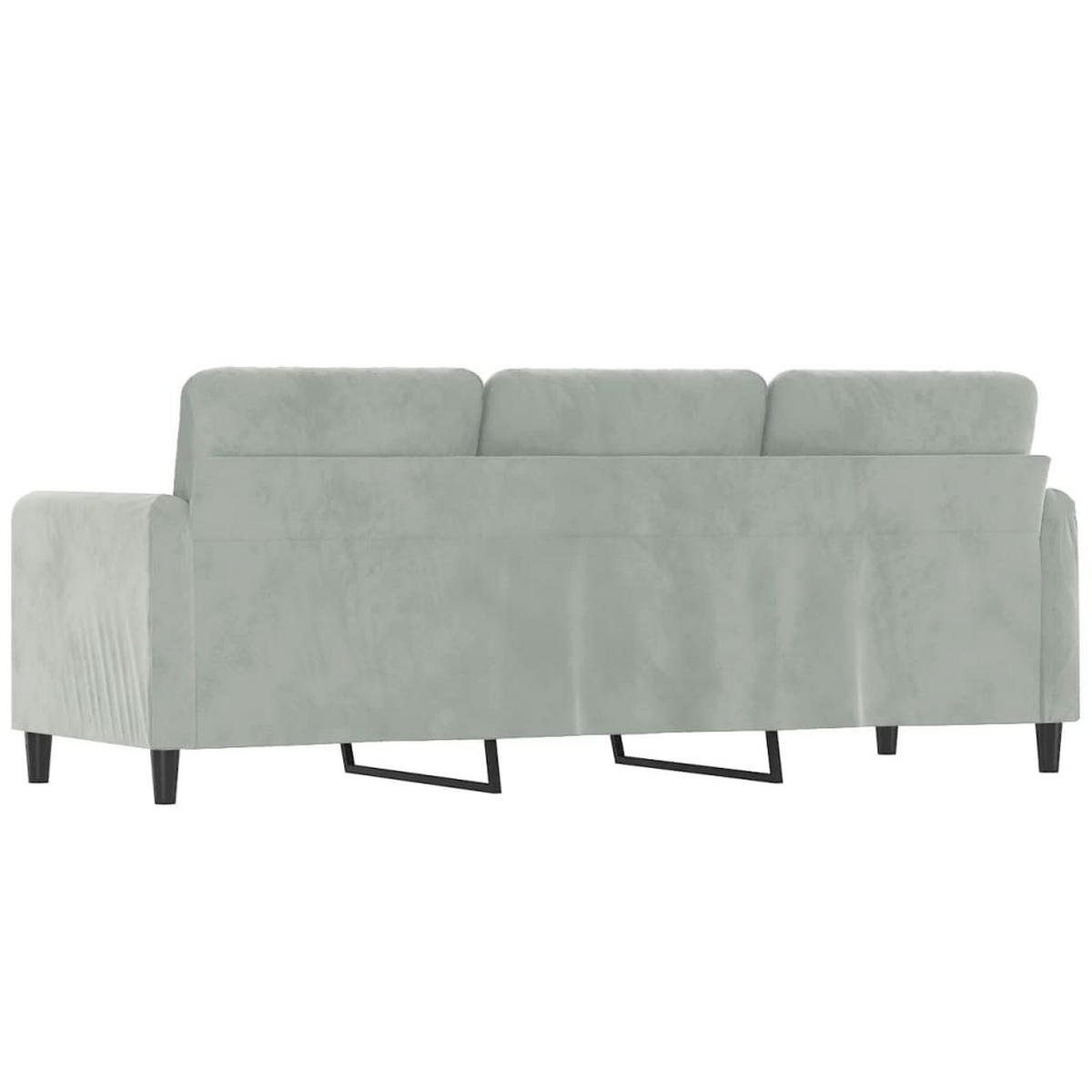 3-SITZER-SOFA Eisleben - Grau, Naturmaterialien (198/77/80cm) - Nettlife